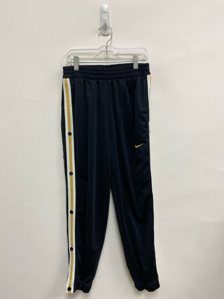 Nike SIZE L Black White/Gold Stripe Joggers Boy&