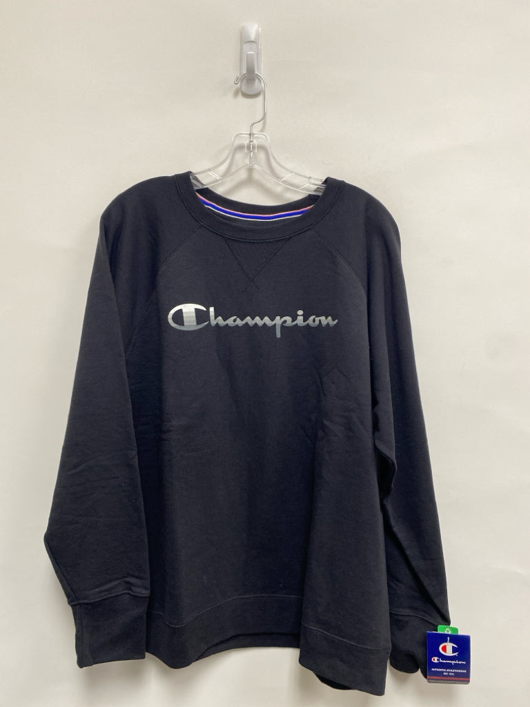 NWT Champion Size 2X Black Signature Plus Size Sweatshirt