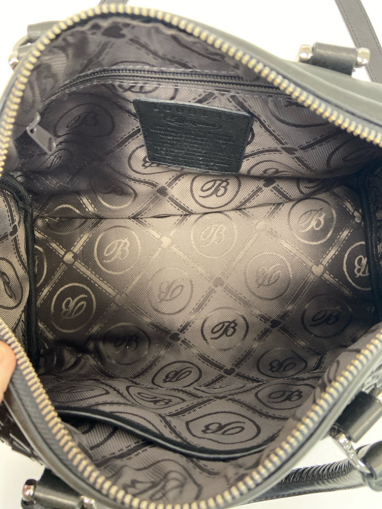 Brighton Black Woven Crossbody