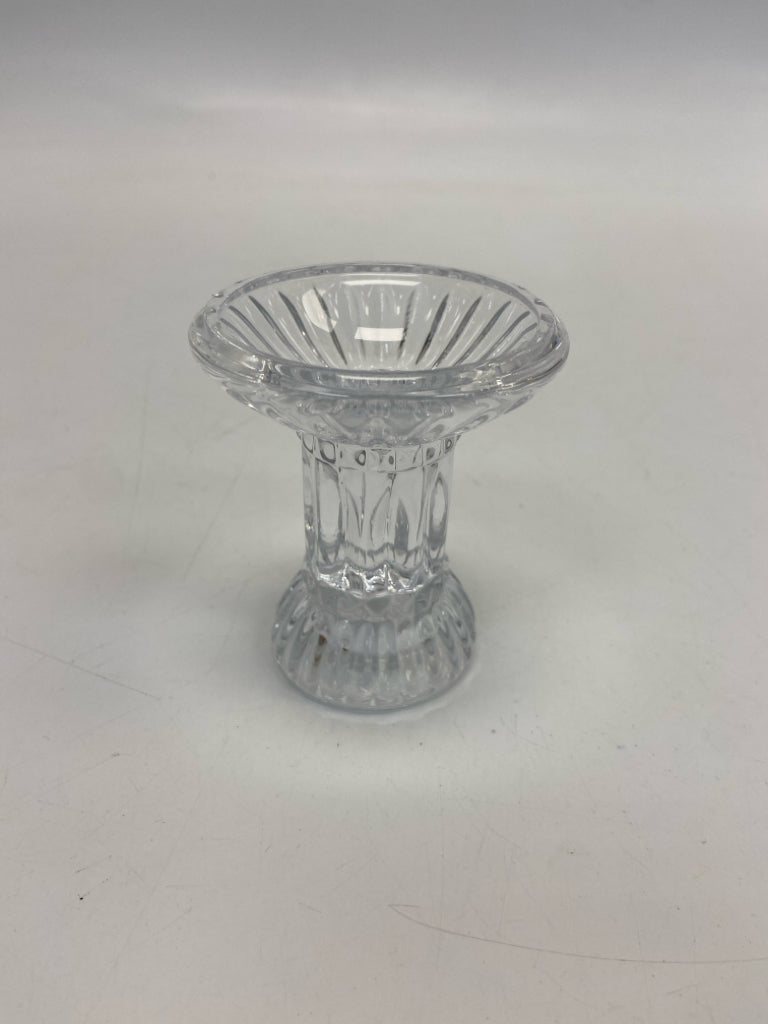 Clear Ribbed Candleholder(s)