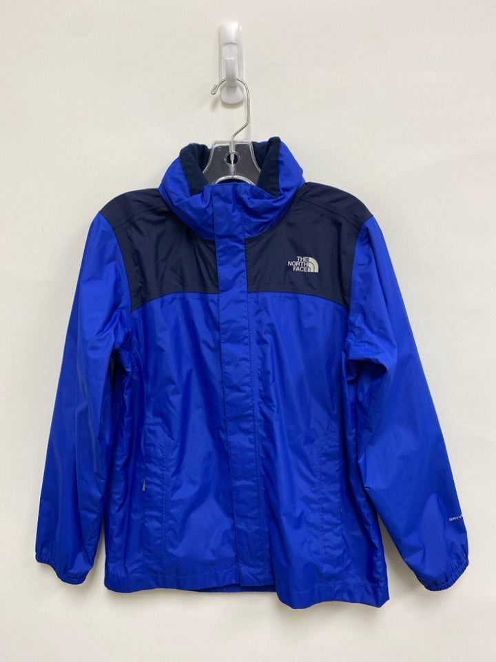 North Face SIZE 10/12 Royal Blue Navy Zip Down Boy&