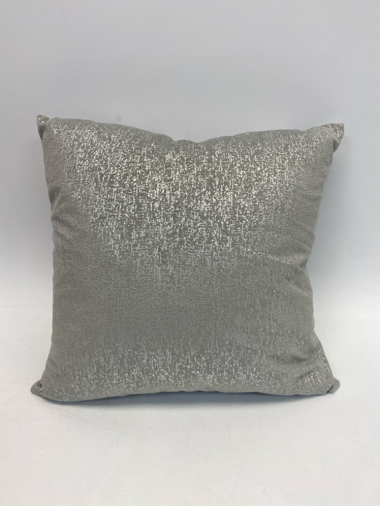 Silver Shimmery Pillow