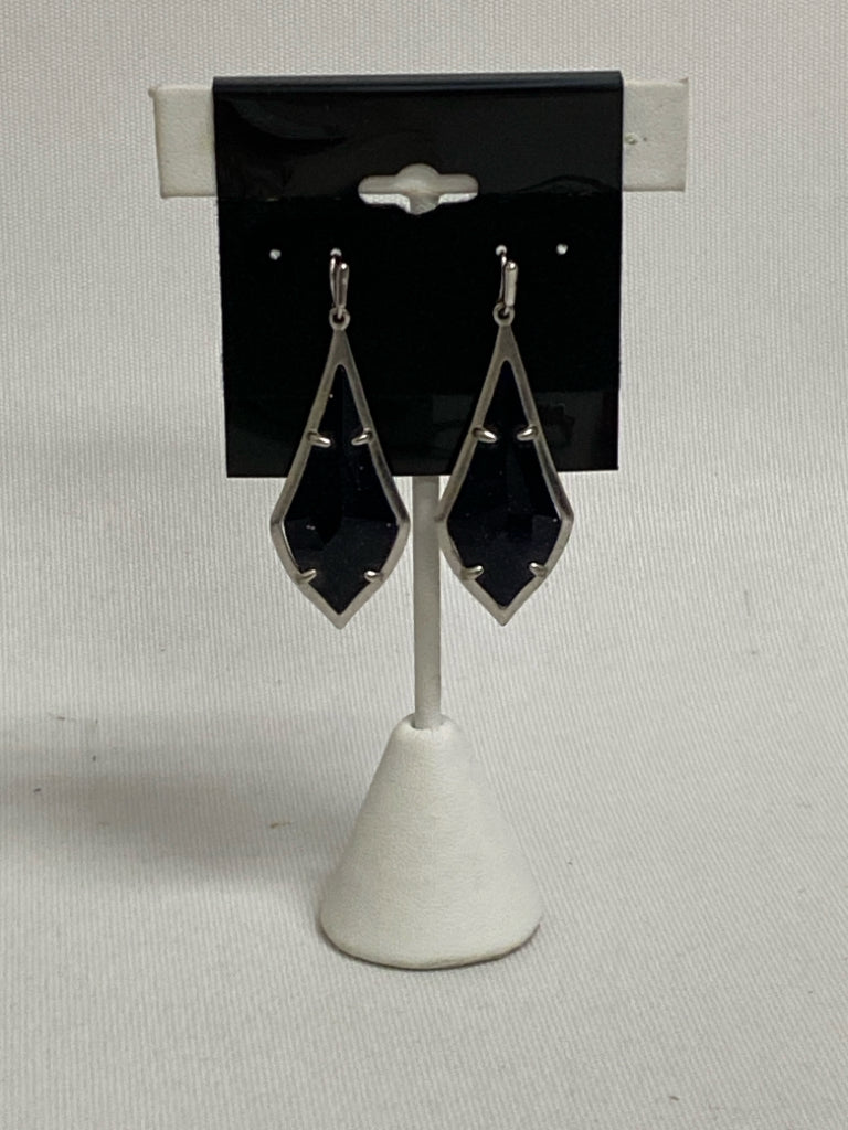 Kendra Scott Silver Color Purple Shapes Earrings