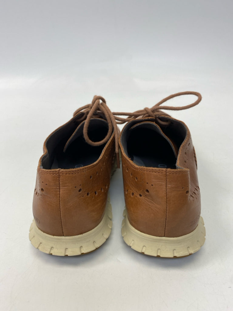 Cole Haan  Size 5.5 Brown Lace-up Flats