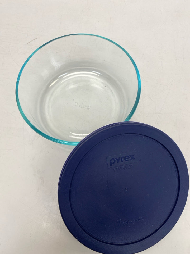 Pyrex Clear Navy Glass Bowl(s)