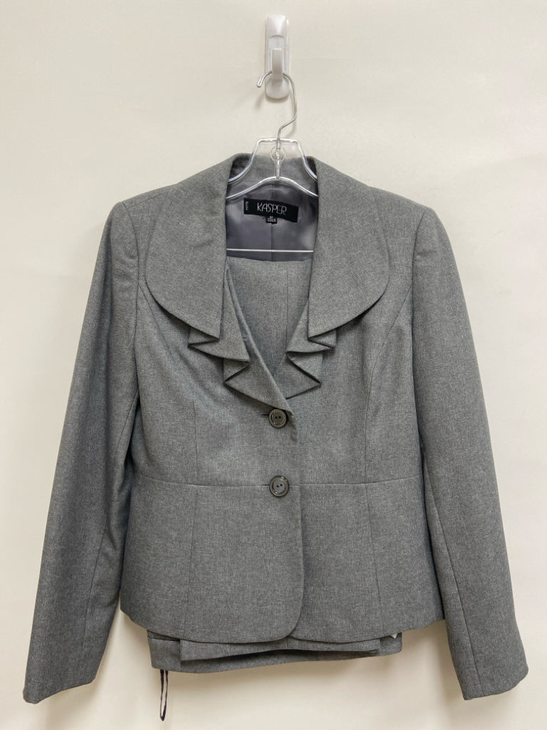 Kasper Size 6P Gray Petite 2pc