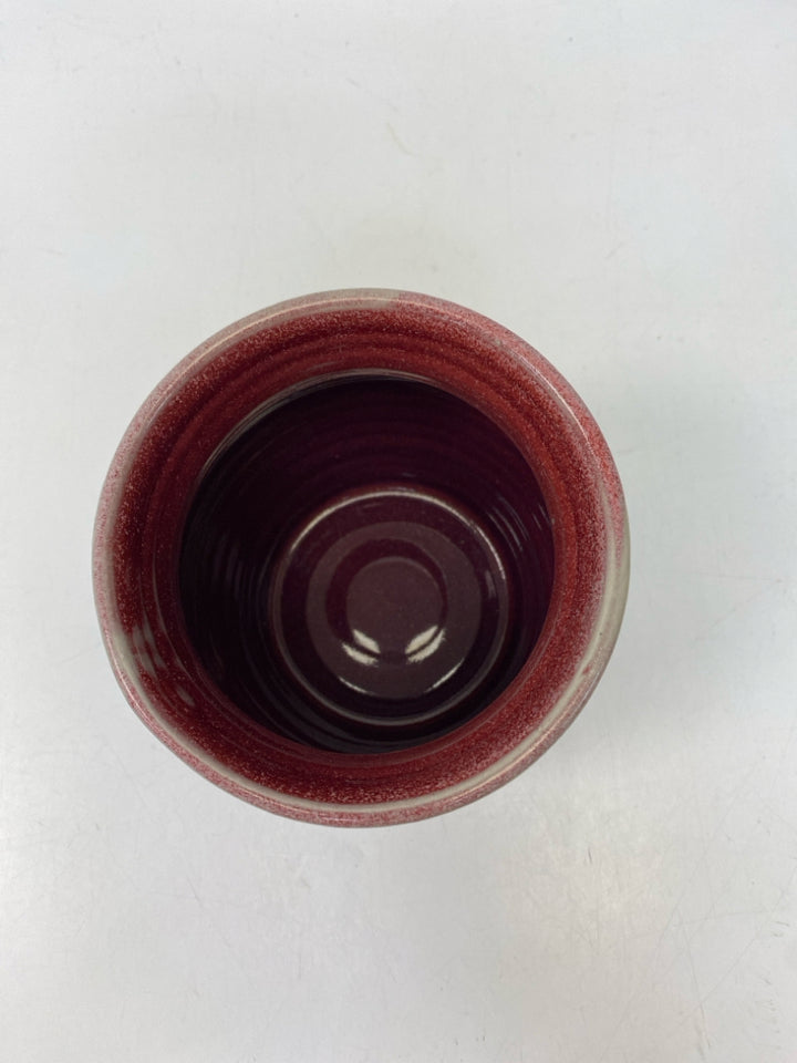 Red Ceramic Vase