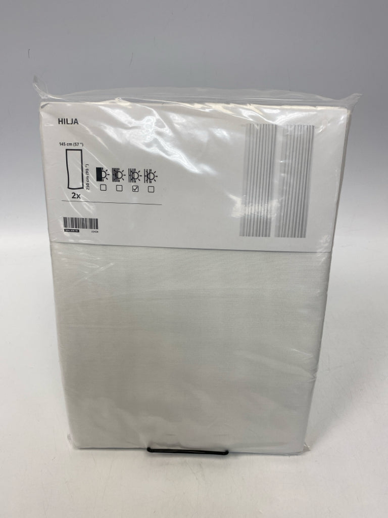NEW/PKG Ikea White Curtains