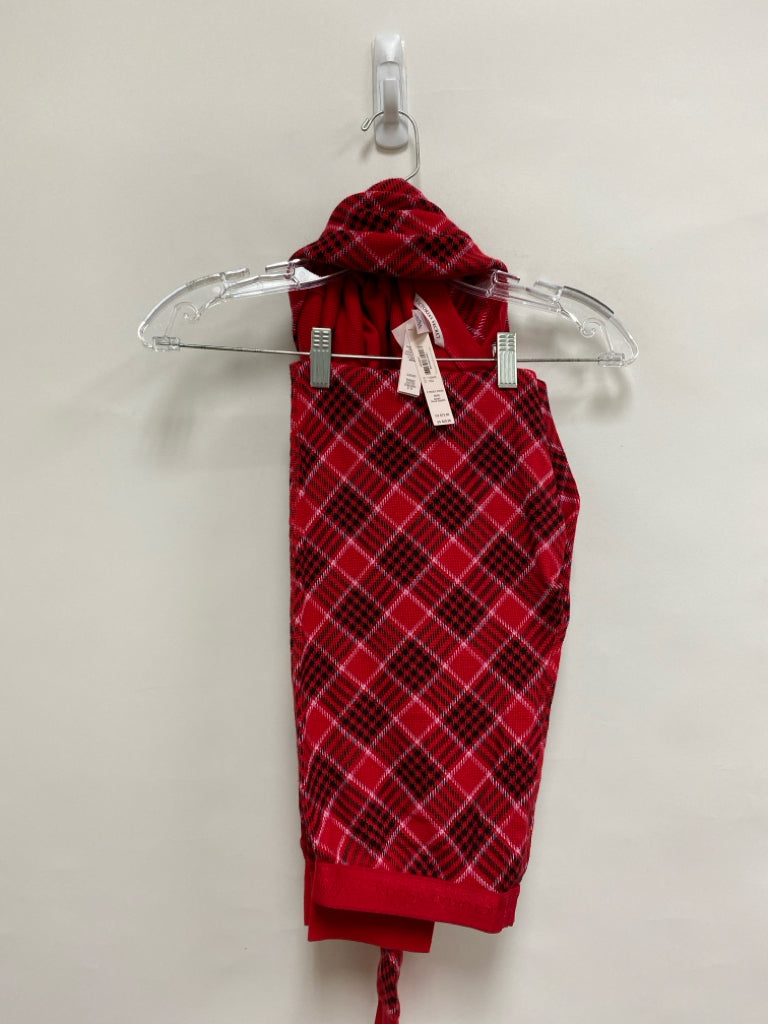 NWT Victoria Secret Size M Red Black Plaid Ladies 2pc Pajamas