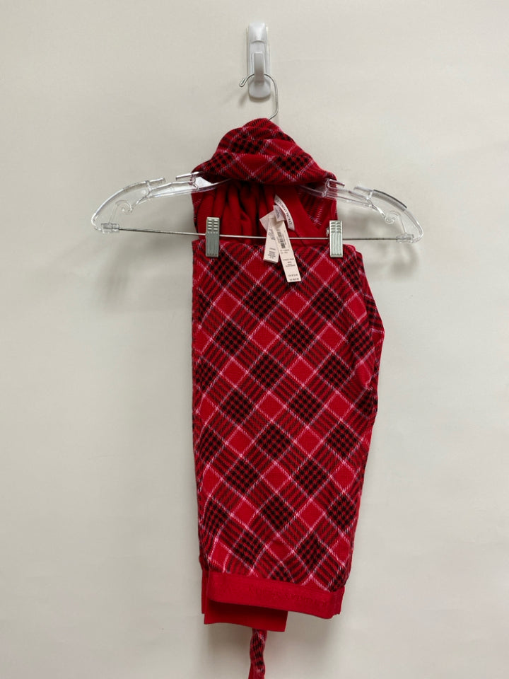 NWT Victoria Secret Size M Red Black Plaid Ladies 2pc Pajamas