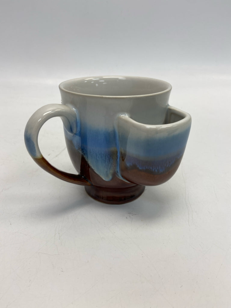 Brown Blue Coffee Mug