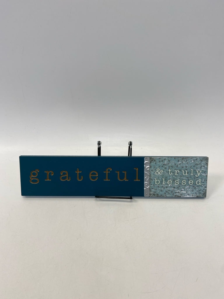 Dark Turquiose Words Wood Wall Hanging