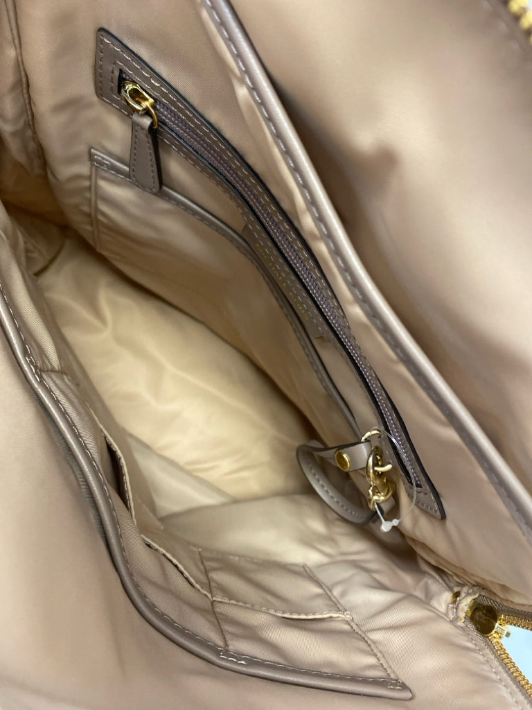 Michael Kors Brown Polly Medium Nylon Backpack
