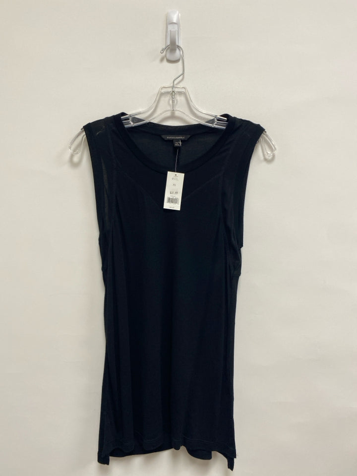 NWT Banana Republic Size XS Black Sleeveless Ladies Top