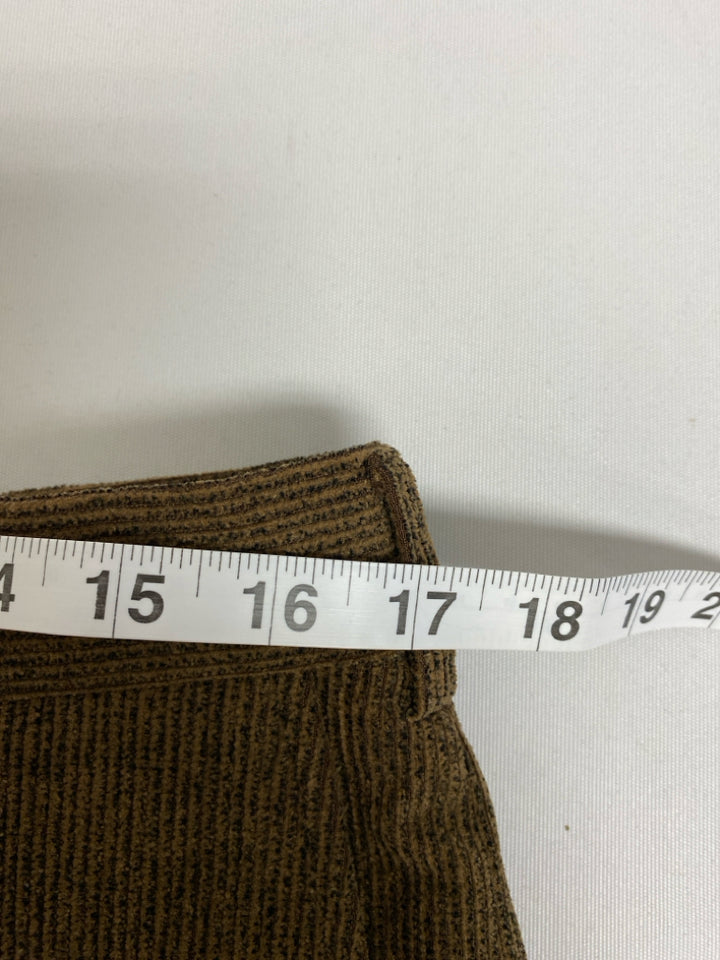 ST.CROIX Size 34 Tan Charcoal Ribbed Men&