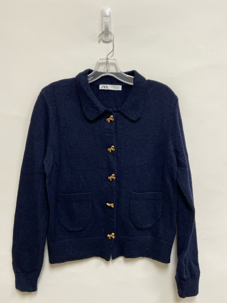 Zara Size M Dark Navy Cardigan Ladies Sweater