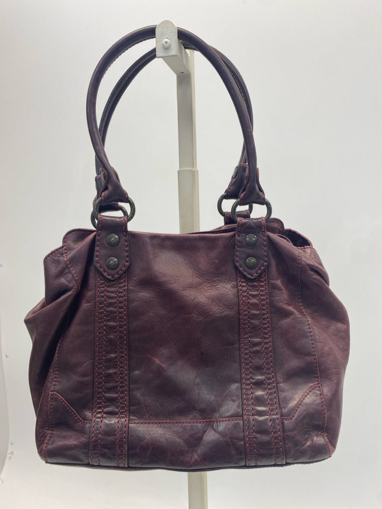 Frye Burgundy Leather Handbag