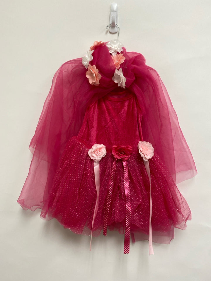 SIZE S Hot Pink Cape Tulle Girl&