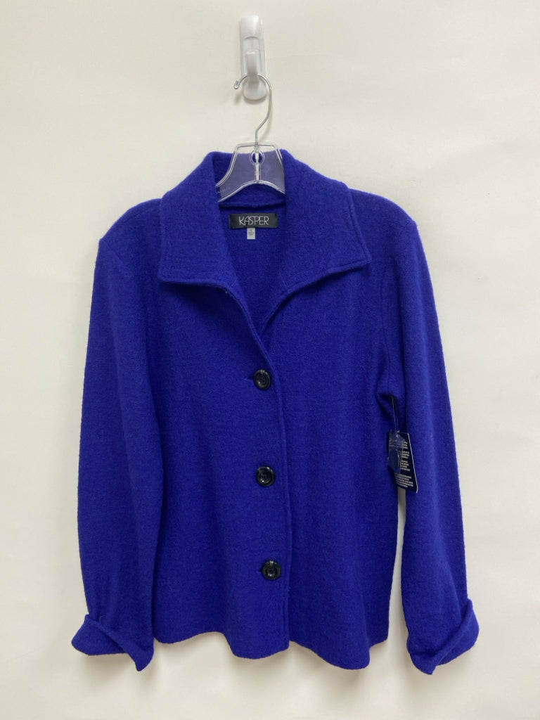 NWT Kasper Size S Dark Blue Wool Ladies Jacket