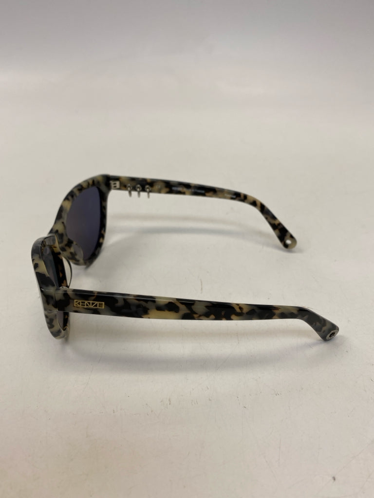 Kenzo Paris Gray Black Tortoise Shell Sunglasses