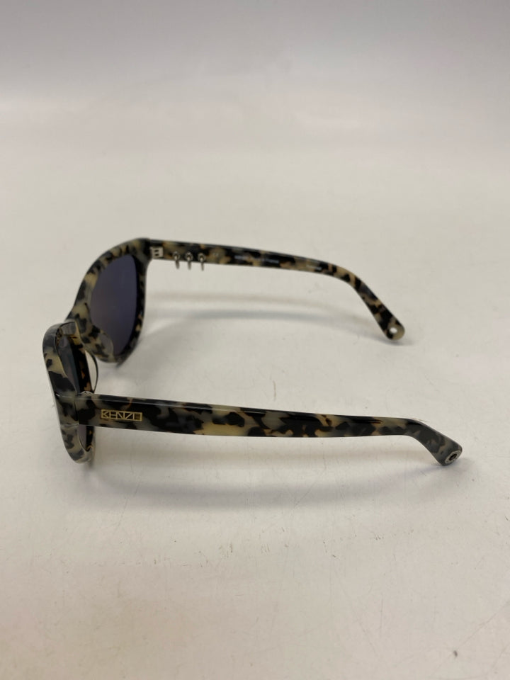 Kenzo Paris Gray Black Tortoise Shell Sunglasses