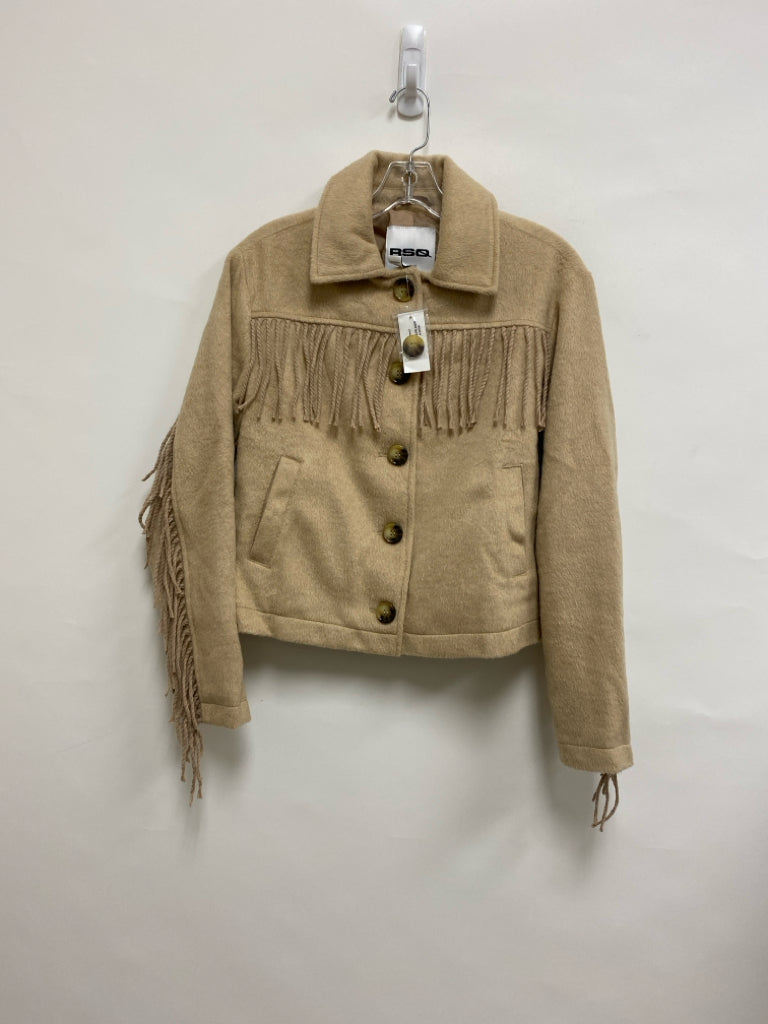 NWT Size XXS Beige Fringe Ladies Jacket
