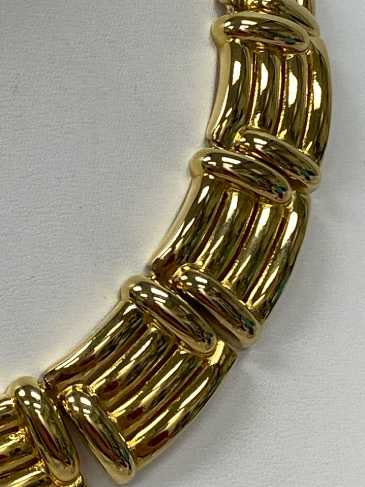 Gold ColorWide  Link Necklace