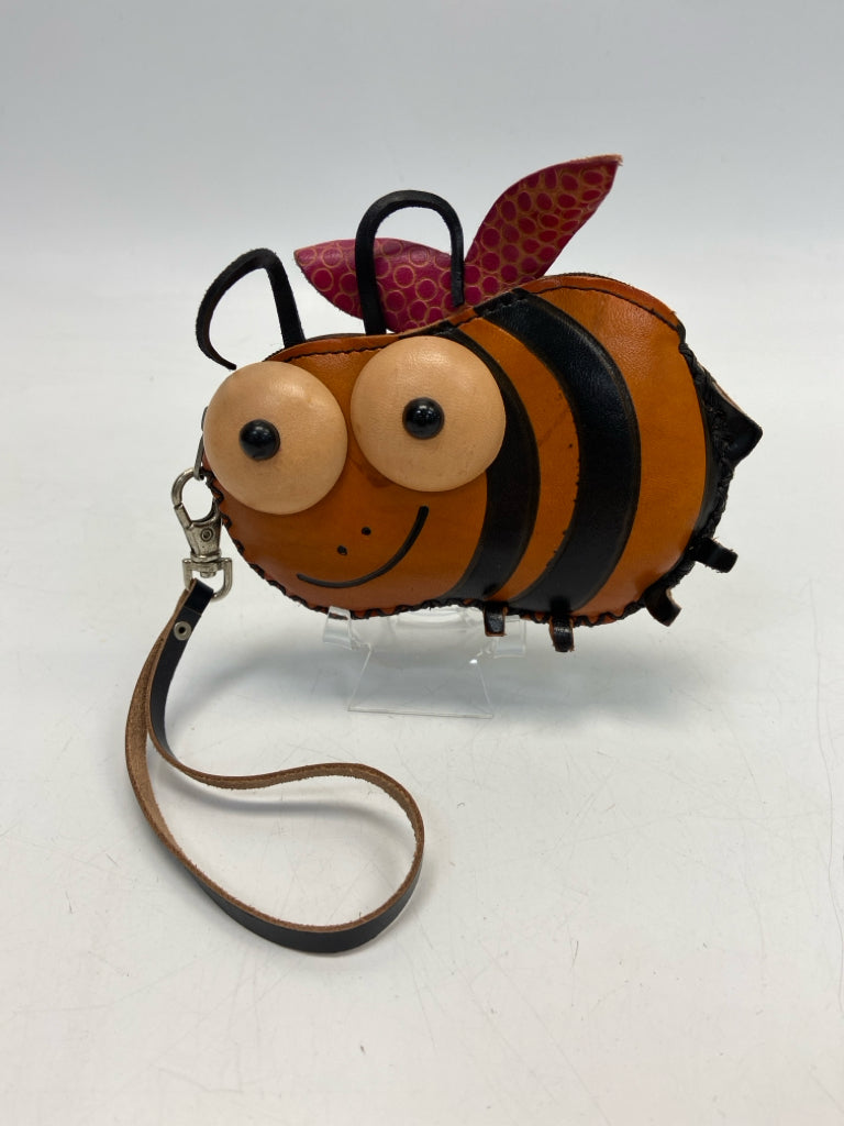 Brown Black Wristlet