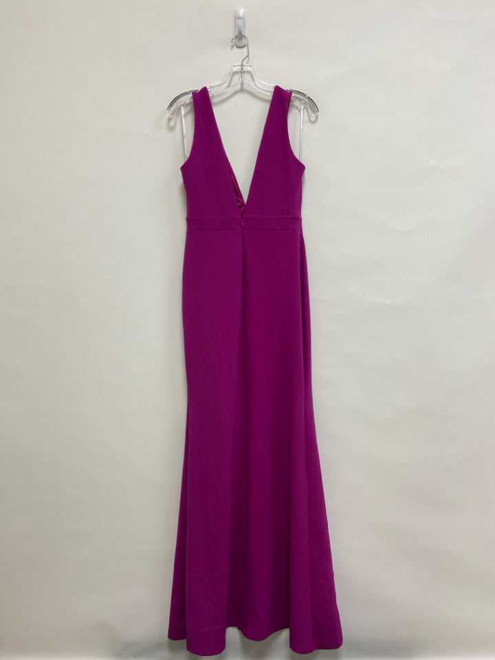 NWT LuLus Size L Magenta Rhinestone Maxi Ladies Formal Dress