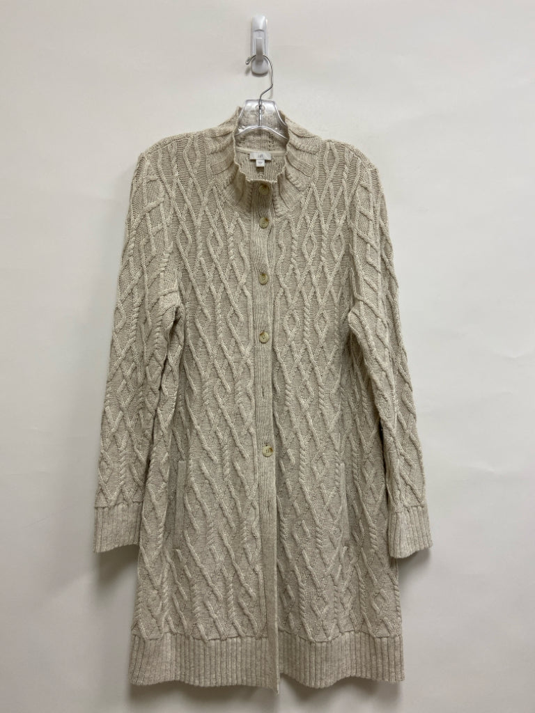 J Jill Size L Beige Texture Duster Ladies Sweater