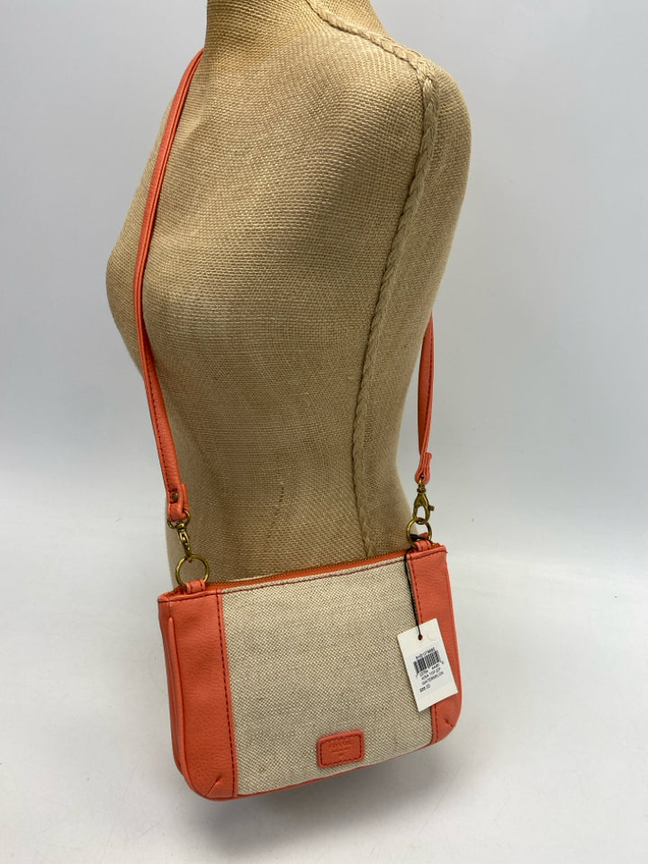 NWT Fossil Coral Tan Crossbody