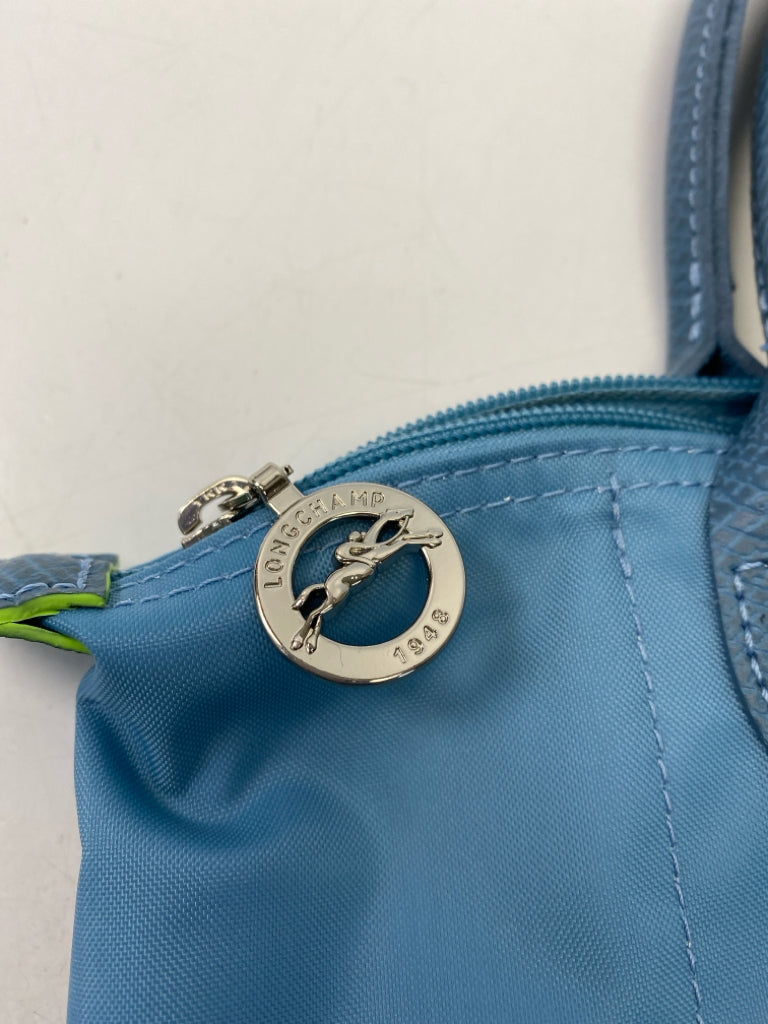 Longchamp Turquoise Nylon Tote Bag