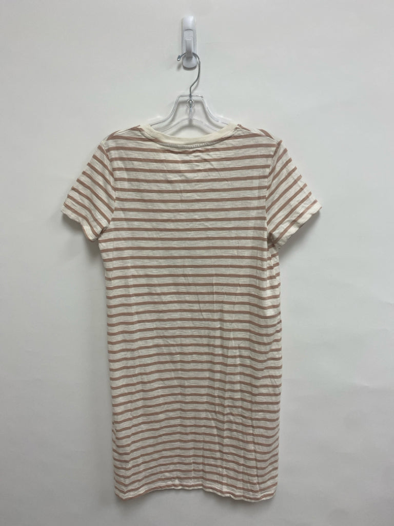 NWT Universal Thread Size S Tan Cream Striped Ladies Dress