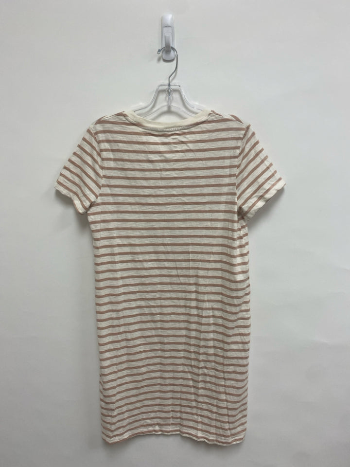 NWT Universal Thread Size S Tan Cream Striped Ladies Dress