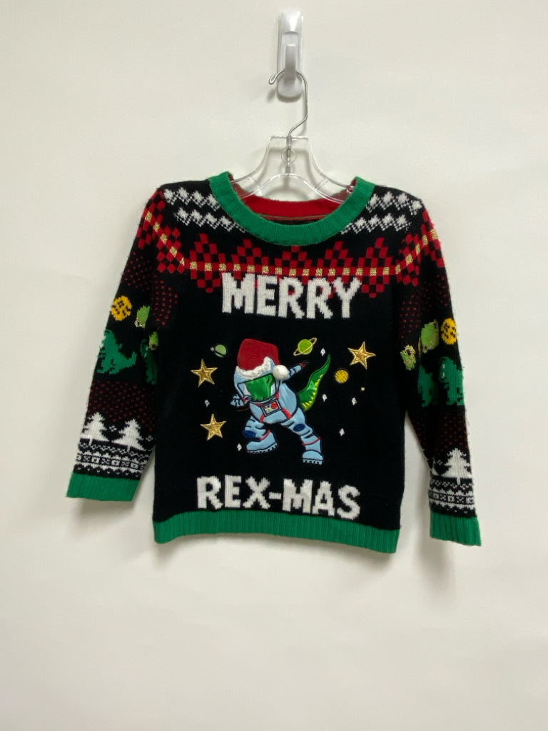 SIZE 6 Black/Red Green Christmas Boy&