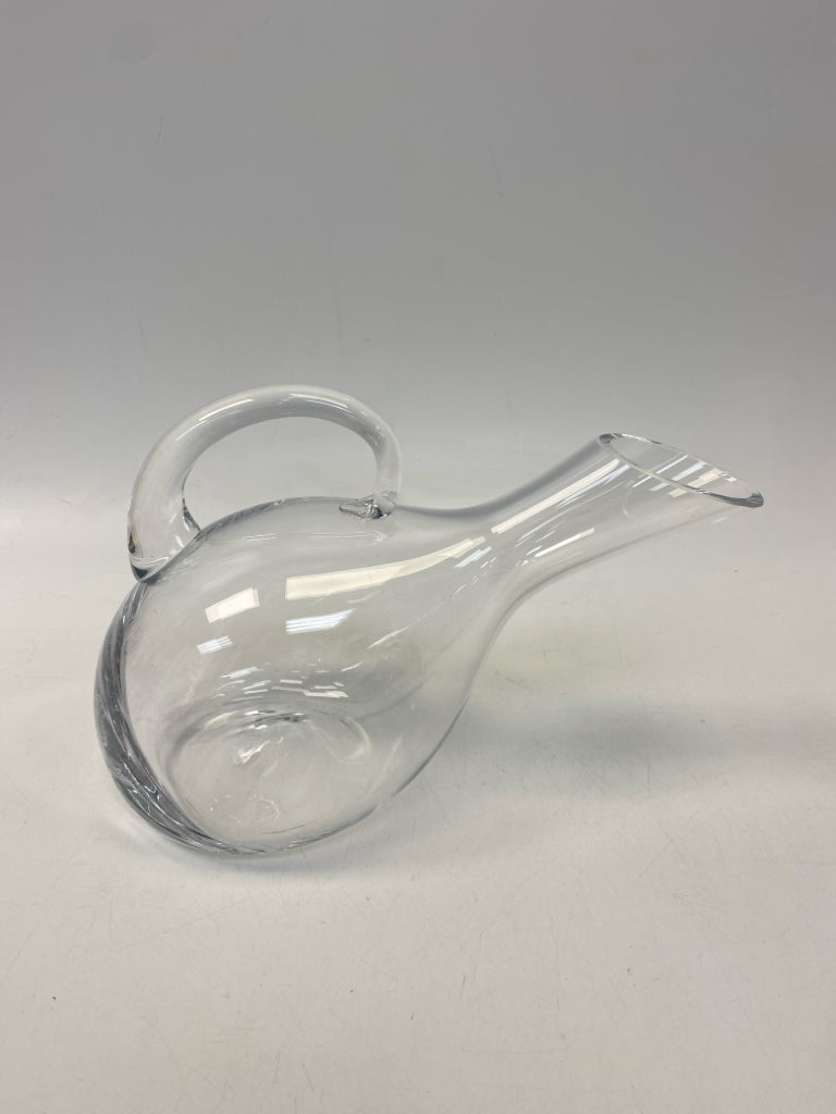 Clear Slanted Glass Barware