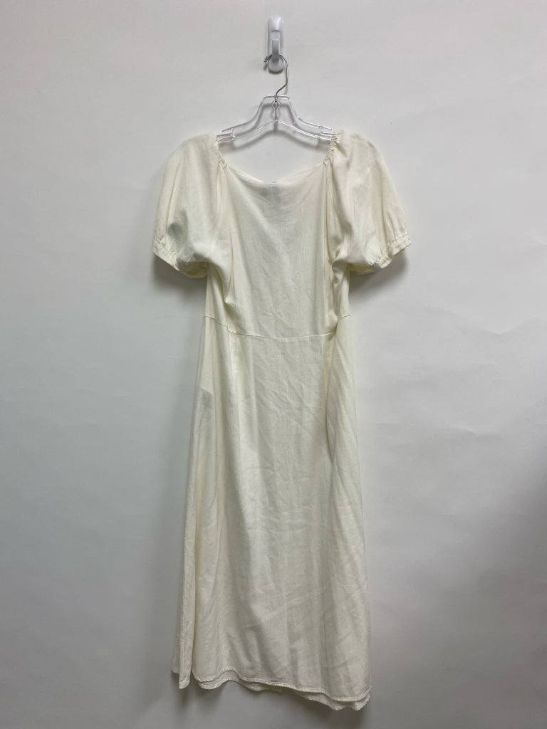NWT Vero Moda Size L Cream Button Up Ladies Dress