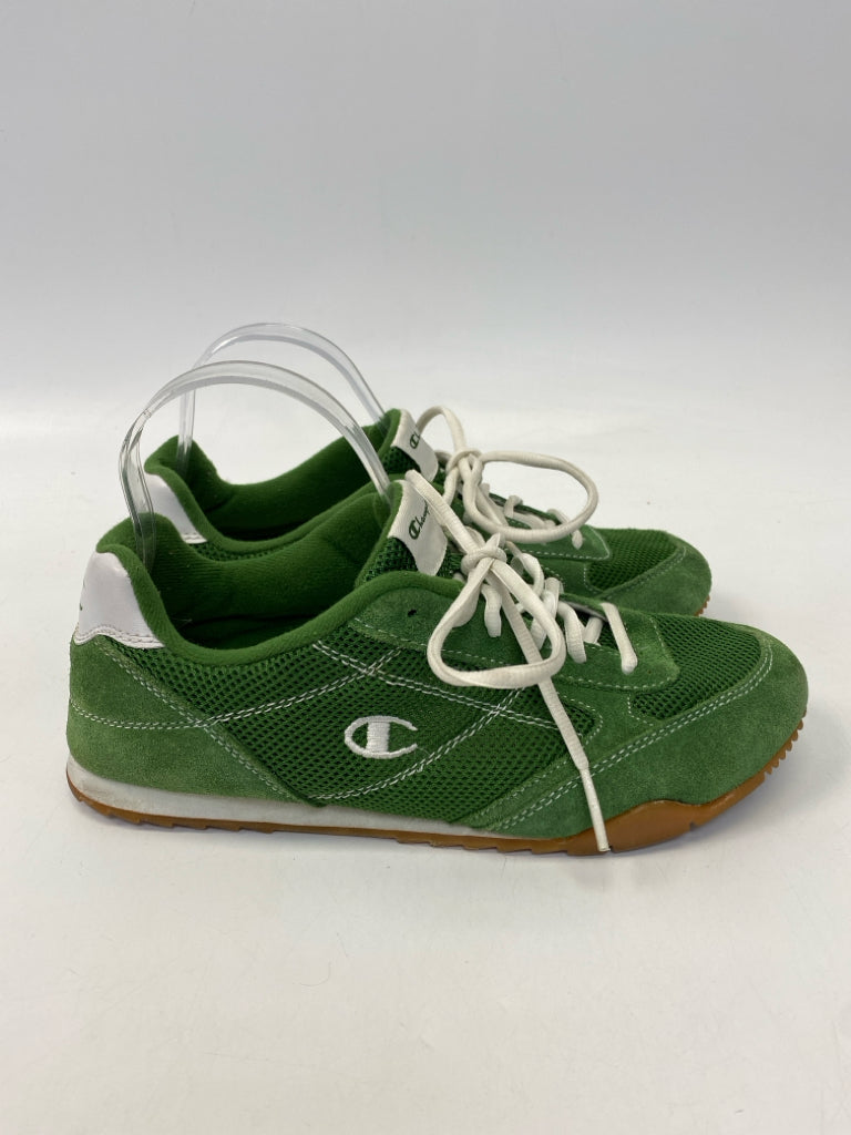 Champion Size 9.5 Green White Lace-Up Men&
