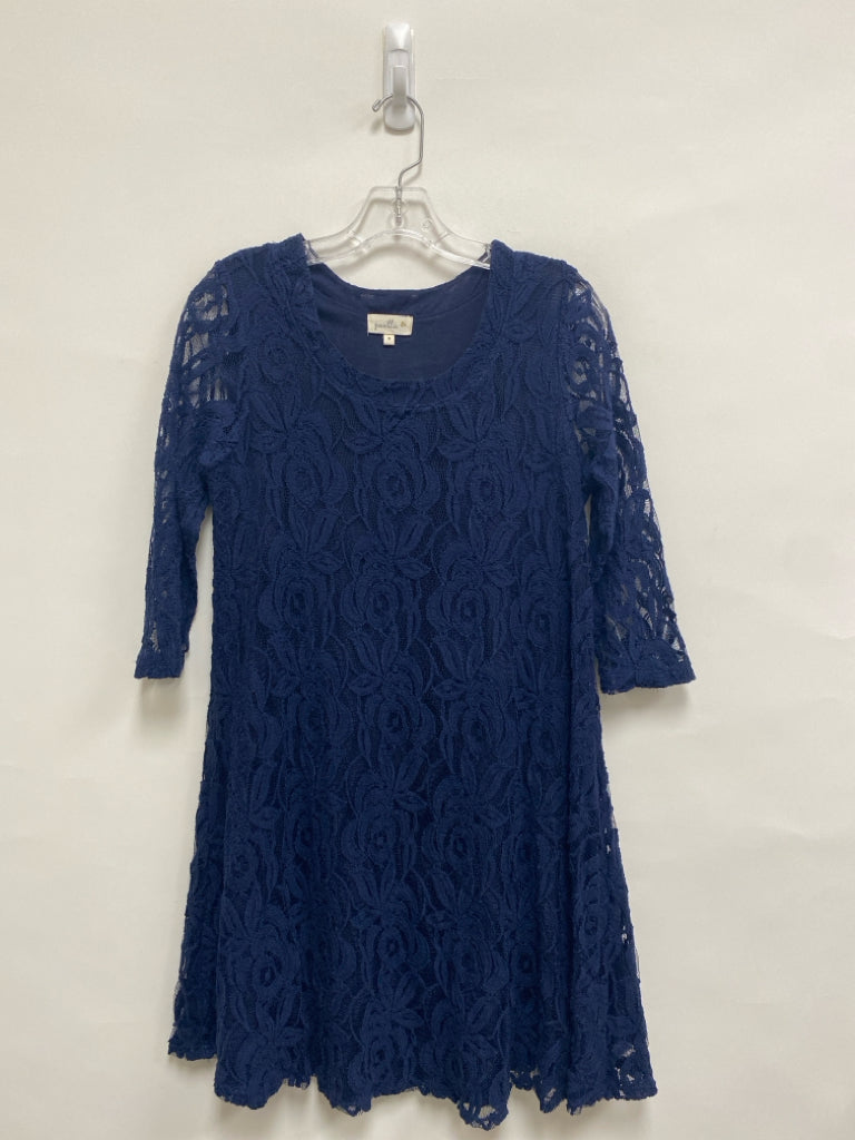 Puella Size S Navy Floral Lace Ladies Dress