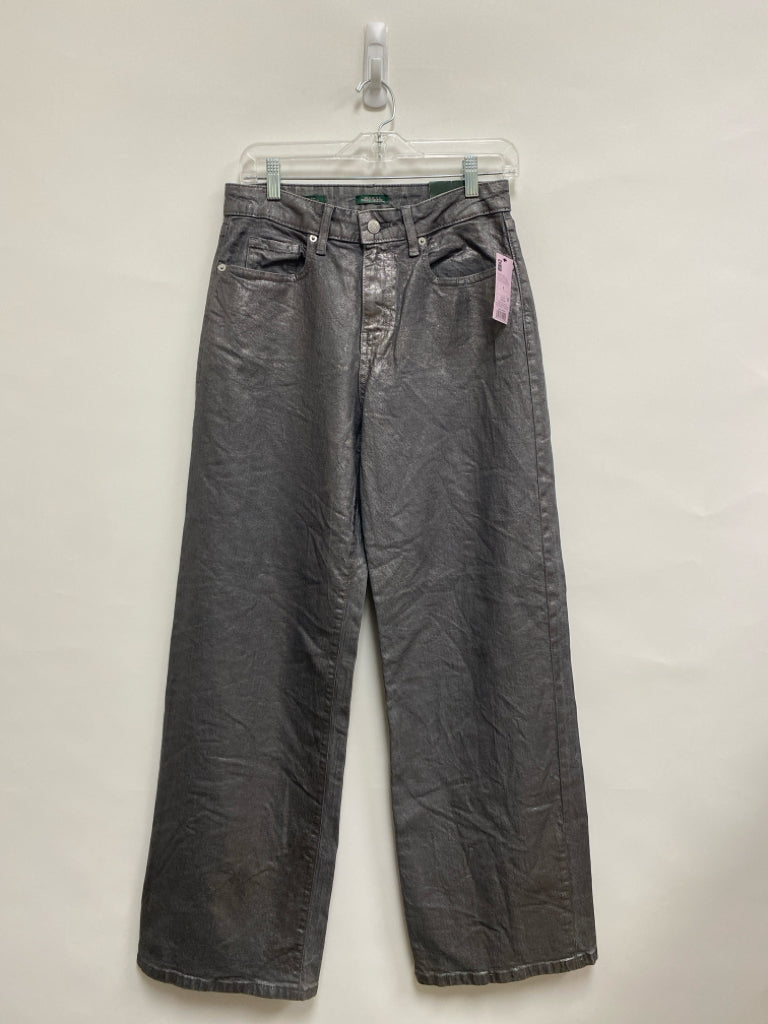NWT wild fable Size 4 Dark Gray Shimmery Wide Leg Ladies Jeans