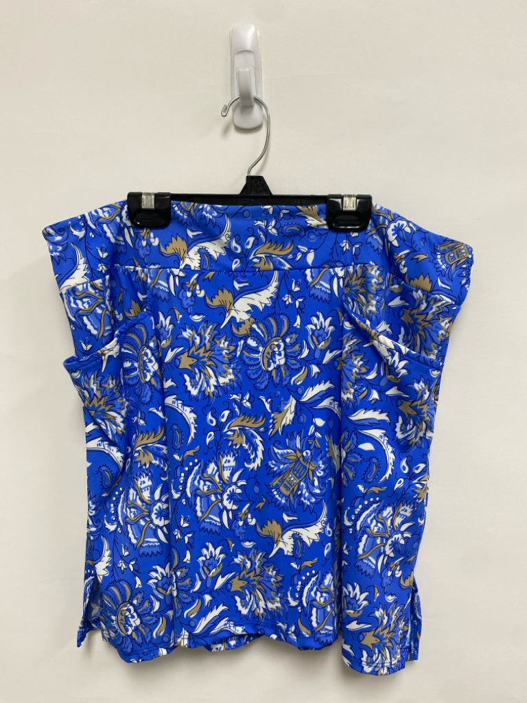 Jude Connally Size XL Blue Beige/White Acanthus Ladies Skort