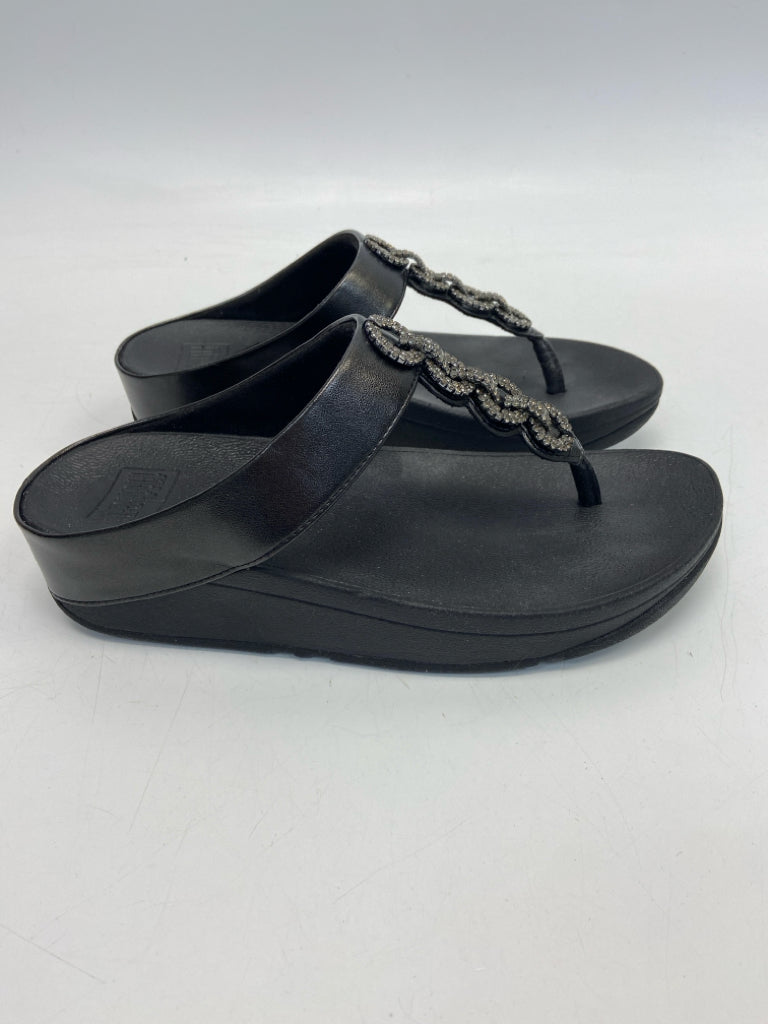 NWOT Fit Flop  Size 6 Black Rhinestone(s) Sandals