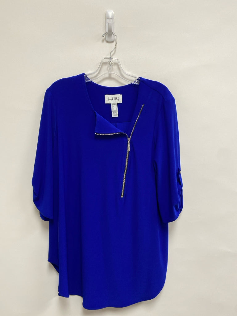 joseph ribkoff Size 14 Royal Blue Zipper Ladies Top