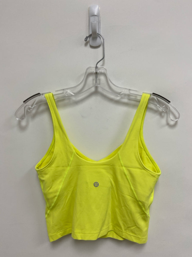 Lululemon Size 6 Neon Yellow Athletic  Bra
