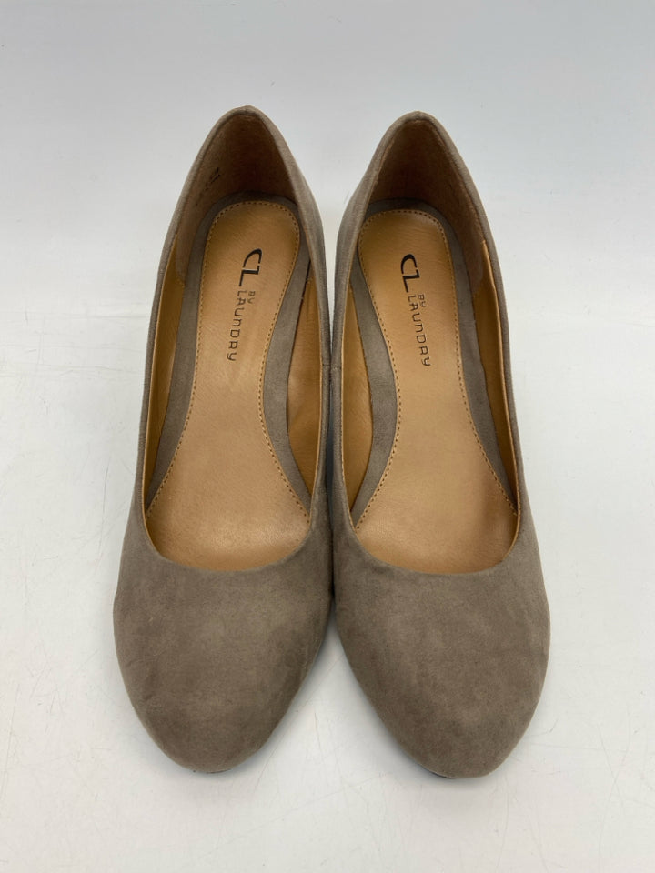 NWOT Laundry  Size 8.5 Brown Suede Heels