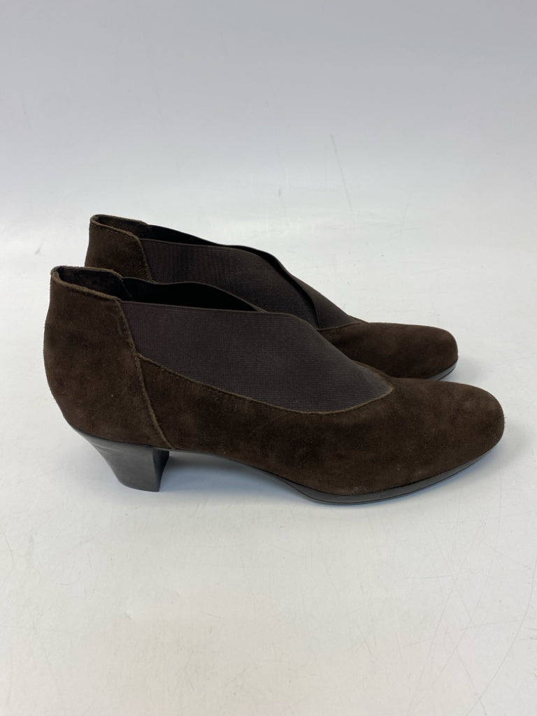 Munro US Shoe Size 7.5 Brown Suede Heels