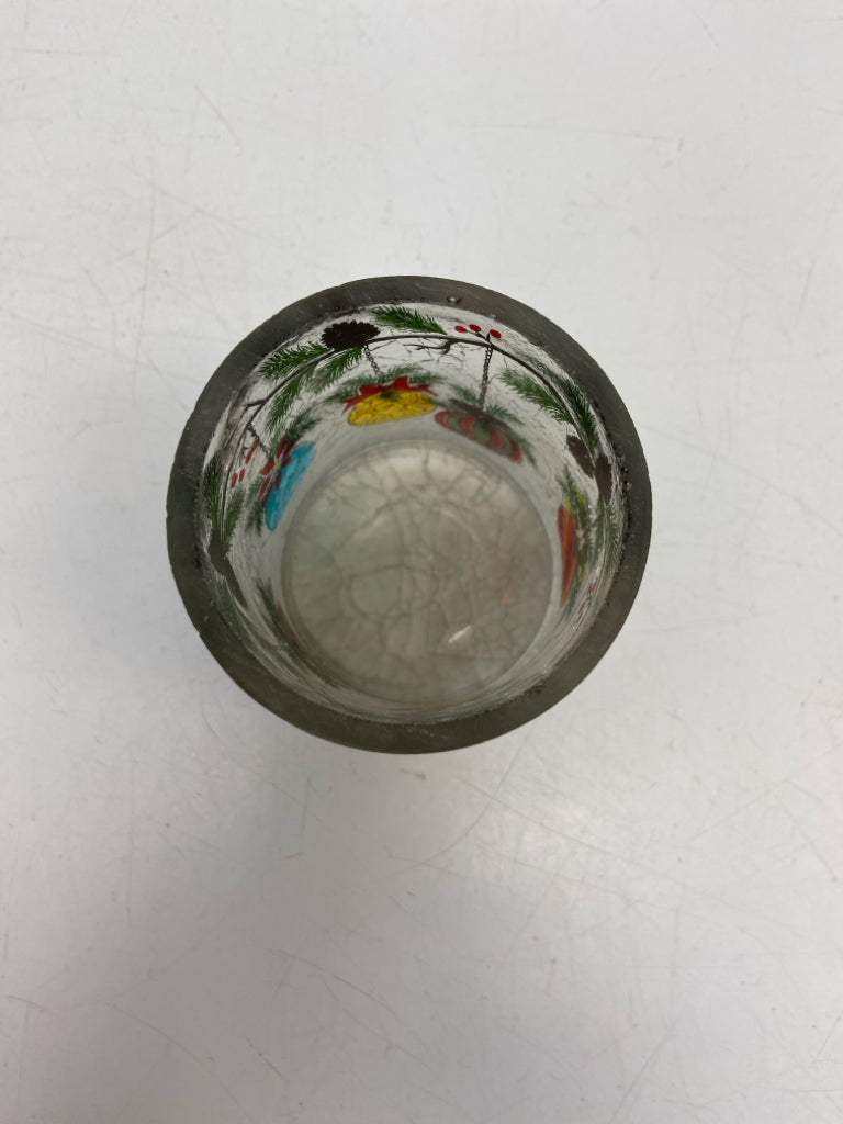 Clear Multi Color Ornaments Glass Christmas
