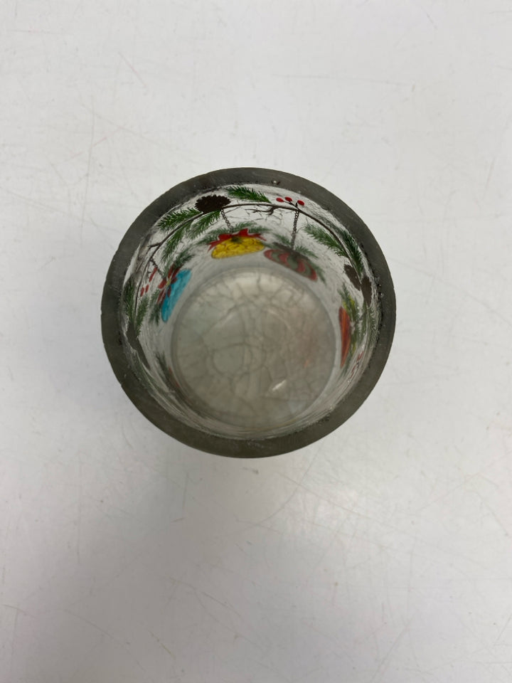 Clear Multi Color Ornaments Glass Christmas