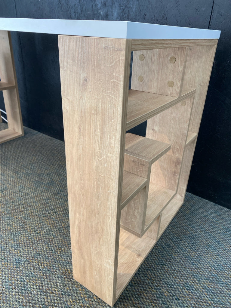White/Brown Desk