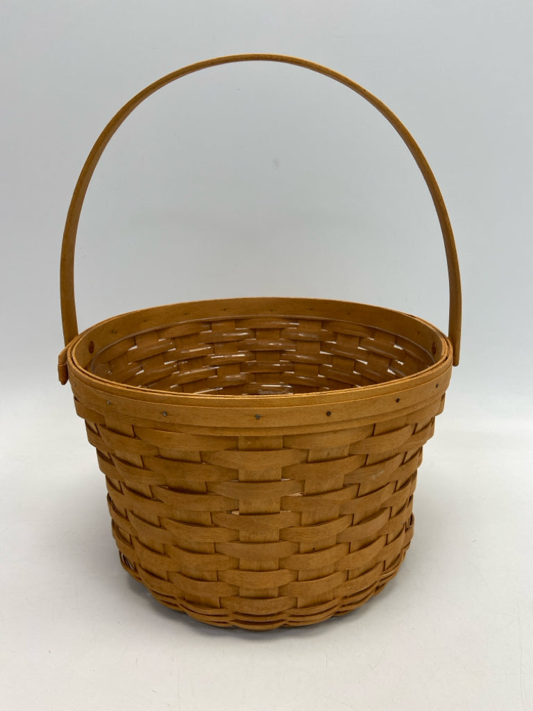 Longaberger Brown Woven Wood Basket